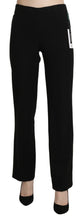 Black High Waist Straight Formal Dress Trouser BENCIVENGA