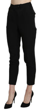 Black High Waist Skinny Cropped Dress Trouser Pant BENCIVENGA