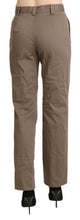 Brown High Waist Straight Dress Trouser Pants BENCIVENGA