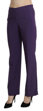 Purple High Waist Straight Dress Trouser Pants BENCIVENGA