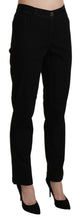 Black High Waist Straight Casual Trouser Pant BENCIVENGA