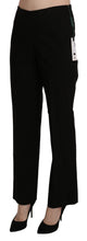 Black High Waist Straight Dress Trouser Pant BENCIVENGA