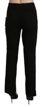 Black High Waist Straight Dress Trouser Pant BENCIVENGA
