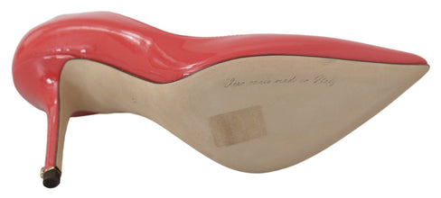 Dark Pink Patent Leather Heels Pumps Dolce & Gabbana