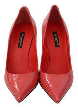 Dark Pink Patent Leather Heels Pumps Dolce & Gabbana