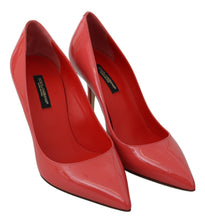 Dark Pink Patent Leather Heels Pumps Dolce & Gabbana