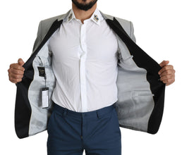 Light Gray Single Breasted SARTORIA Blazer Dolce & Gabbana