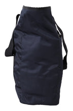 Elegant Blue Nylon Tote Bag Versace