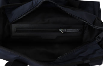Elegant Blue Nylon Tote Bag Versace