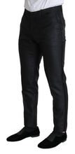 Black Metallic Skinny Trouser Dress Dolce & Gabbana