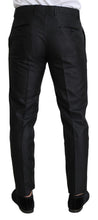 Black Metallic Skinny Trouser Dress Dolce & Gabbana