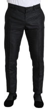 Black Metallic Skinny Trouser Dress Dolce & Gabbana