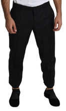 Black Wool Skinny Cropped Trouser Dress Dolce & Gabbana