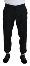 Black Wool Skinny Cropped Trouser Dress Dolce & Gabbana