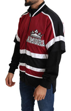 Red Black AMORE Sport Full Zipper Sweater Dolce & Gabbana