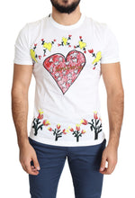 White Saint Valentine Print Cotton Men T-shirt Dolce & Gabbana