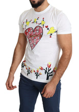 White Saint Valentine Print Cotton Men T-shirt Dolce & Gabbana