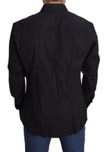 Black Cotton Stretch Dress SICILIA Shirt Dolce & Gabbana