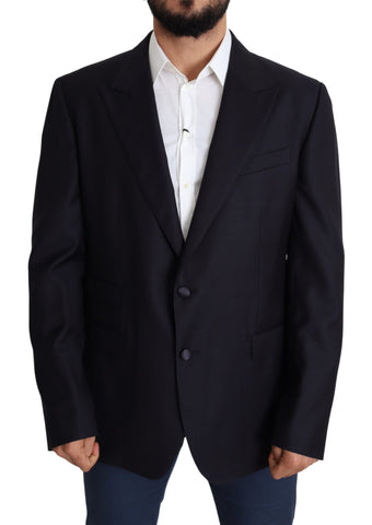 Black Wool Single Breasted NAPOLI Blazer Dolce & Gabbana