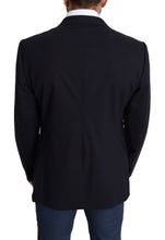 Black Wool Stretch Men Coat MARTINI Blazer Dolce & Gabbana