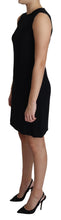Black Viscose Stretch A-line Shift Mini Dress Dolce & Gabbana