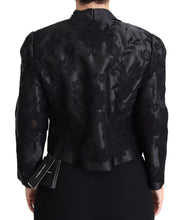 Black Lace Sheer Corset Organza Silk Jacket Dolce & Gabbana