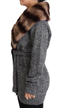 Gray Cardigan Fur Coat Cashmere Jacket Dolce & Gabbana