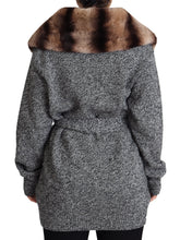 Gray Cardigan Fur Coat Cashmere Jacket Dolce & Gabbana