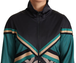 Multicolor DG Logo Mania Track Bomber Jacket Dolce & Gabbana