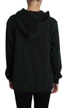 Dark Green Crown Embroidery Hoodie Dolce & Gabbana
