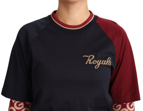 Multicolor Royals Crewneck Pullover Sweater Dolce & Gabbana