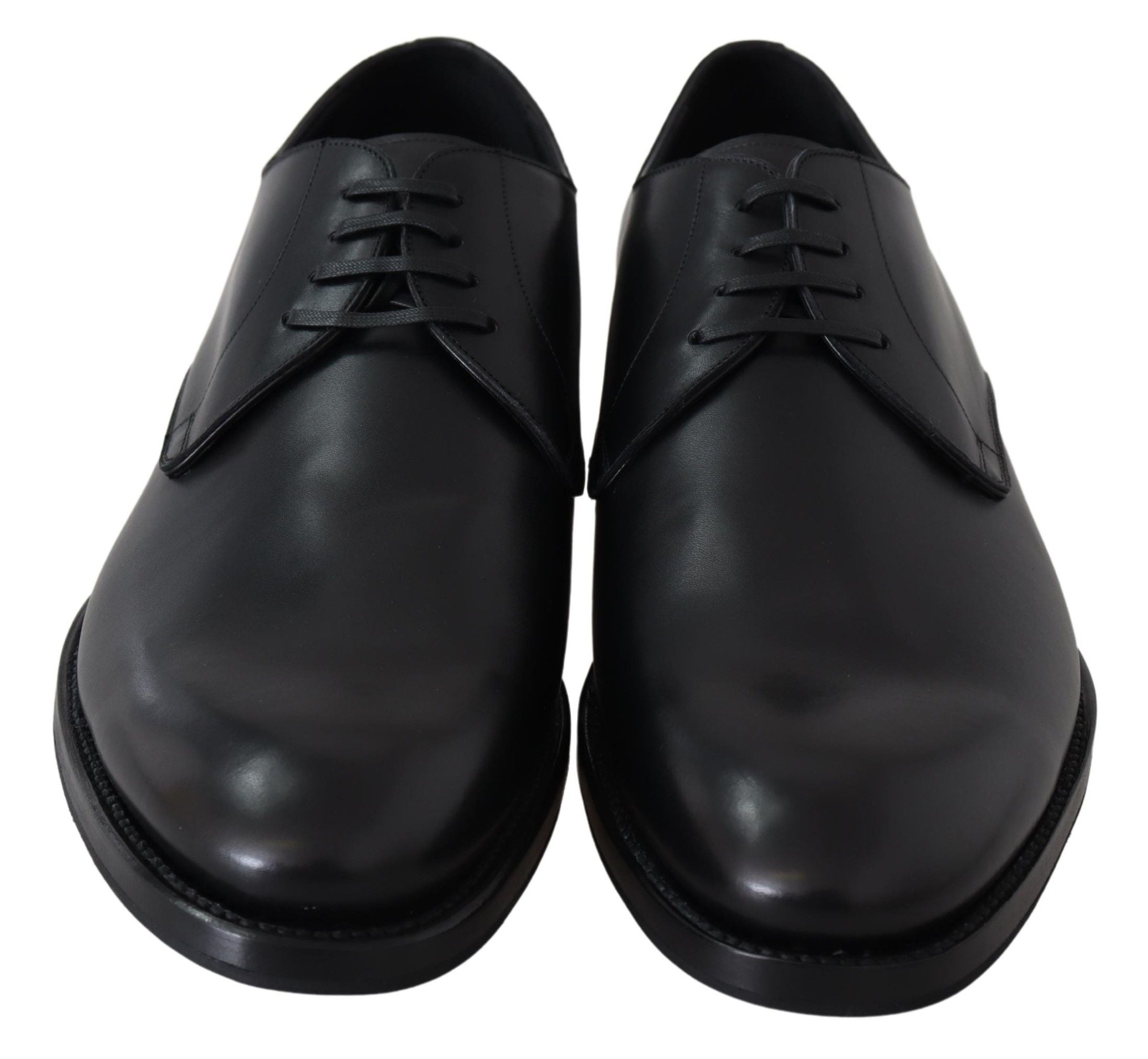 Black Leather SARTORIA Hand Made Shoes Dolce & Gabbana
