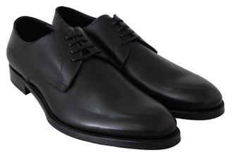 Black Leather SARTORIA Hand Made Shoes Dolce & Gabbana