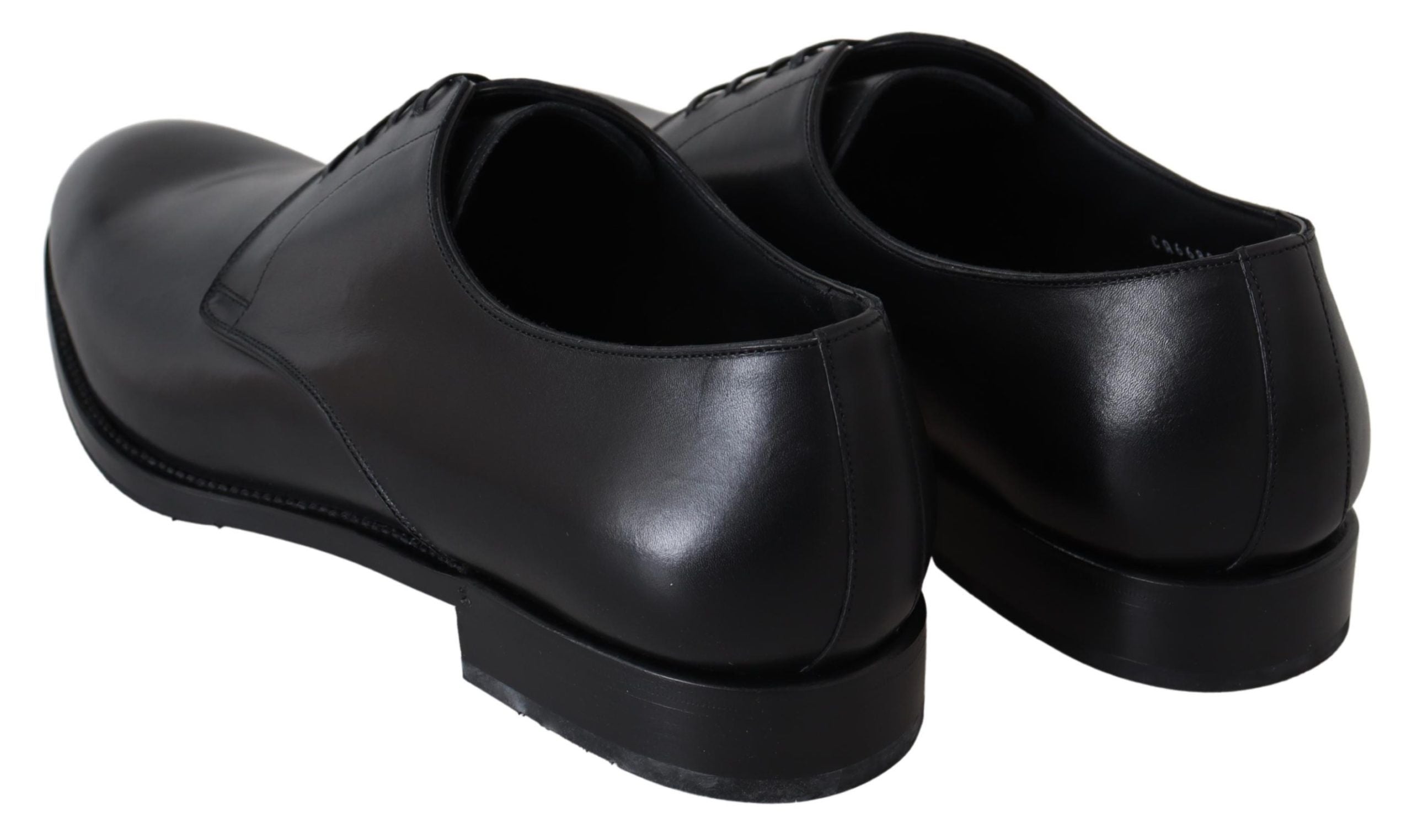 Black Leather SARTORIA Hand Made Shoes Dolce & Gabbana