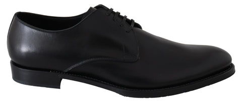 Black Leather SARTORIA Hand Made Shoes Dolce & Gabbana