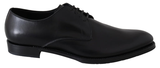 Black Leather SARTORIA Hand Made Shoes Dolce & Gabbana