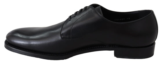 Black Leather SARTORIA Hand Made Shoes Dolce & Gabbana