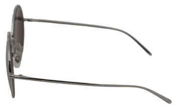 Silver Plated Round Gray Le nses Women Sunglasses Dolce & Gabbana