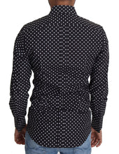 Black White Polka Dots Casual Shirt Dolce & Gabbana