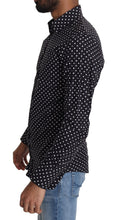 Black White Polka Dots Casual Shirt Dolce & Gabbana