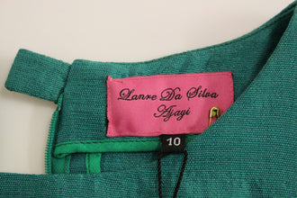Green Above Knee Mini Dress Lanre Da Silva Ajayi