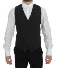 Gray Wool Stretch Dress Blazer Vest Dolce & Gabbana