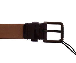 Purple Leather Logo Cintura Gürtel Belt Dolce & Gabbana