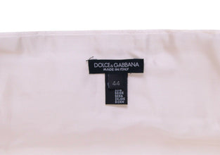 White Waist Tuxedo Smoking Belt Cummerbund Dolce & Gabbana