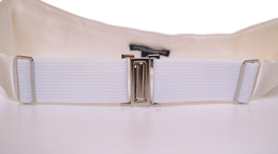 White Waist Tuxedo Smoking Belt Cummerbund Dolce & Gabbana