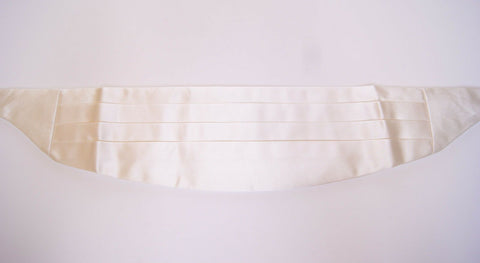 White Waist Tuxedo Smoking Belt Cummerbund Dolce & Gabbana