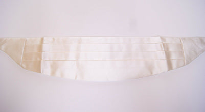 White Waist Tuxedo Smoking Belt Cummerbund Dolce & Gabbana
