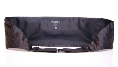 Black Waist Tuxedo Smoking Belt Cummerbund Dolce & Gabbana