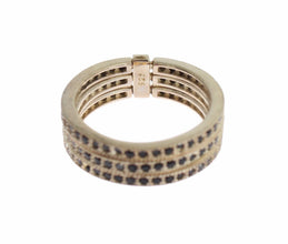 Black CZ 925 Sterling Silver Womens Ring Nialaya