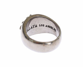 Silver 925 Sterling Authentic  Crest Ring Nialaya